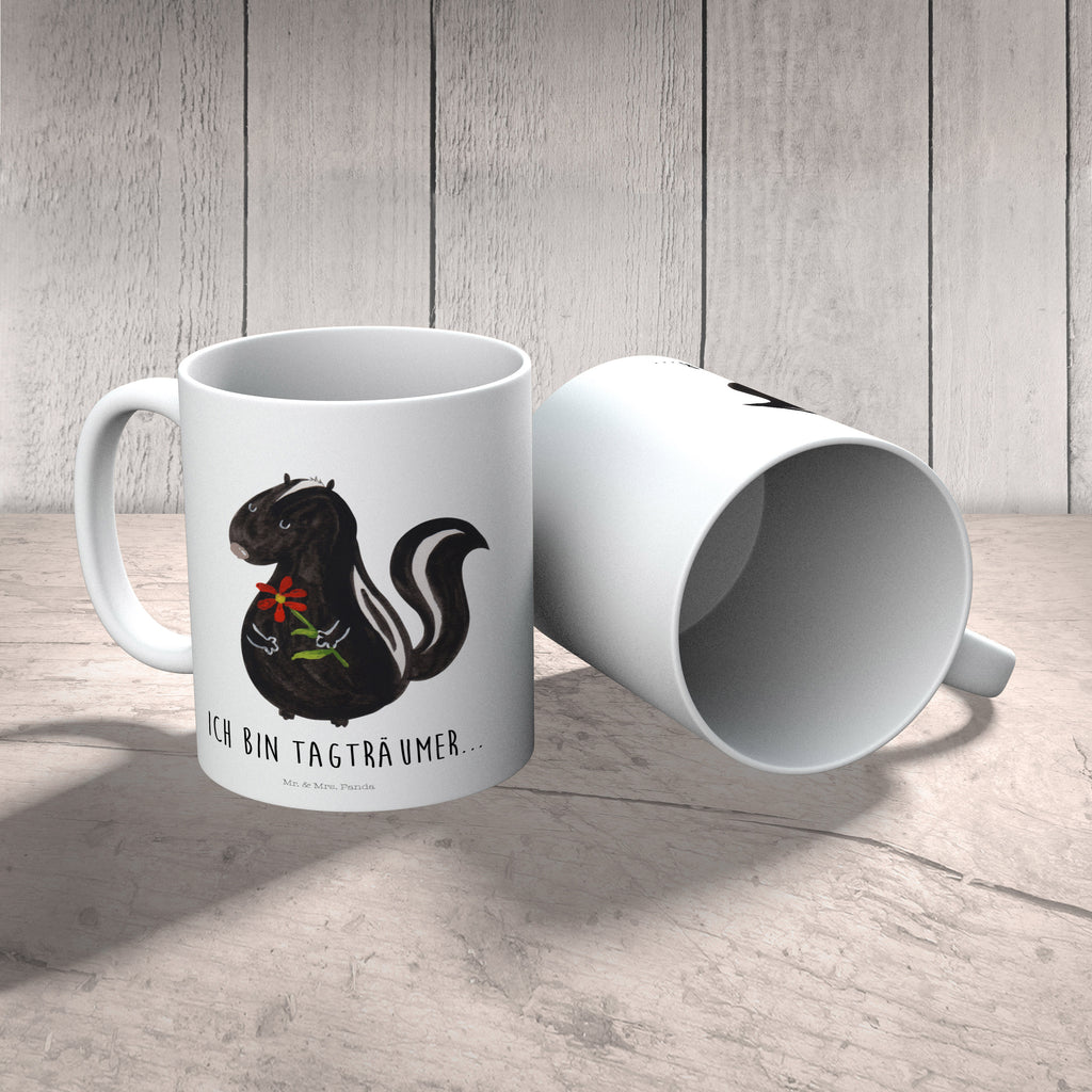 Kindertasse Stinktier Blume Kunststoff Tasse, Kindergarten, Tasse, Trinkbecher, Camping Becher, Kaffeetasse, Kunststoffbecher, Kindergartenbecher, Outdoorgeschirr, Kunststoffgeschirr, Reisebecher, Reisetasse, Kinderbecher, Stinktier, Skunk, Wildtier, Raubtier, Stinker, Stinki, Tagträumer, verträumt, Dreams, Träume