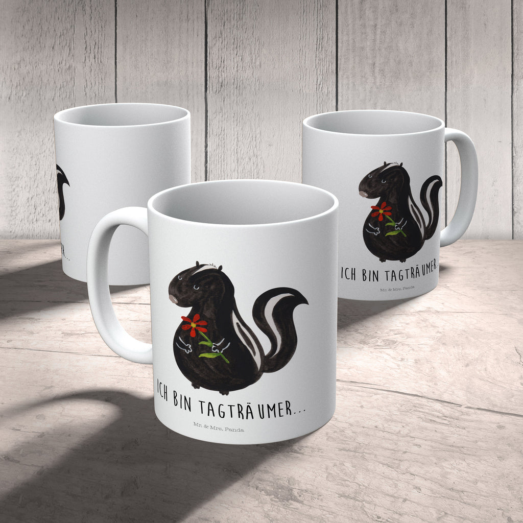 Kindertasse Stinktier Blume Kunststoff Tasse, Kindergarten, Tasse, Trinkbecher, Camping Becher, Kaffeetasse, Kunststoffbecher, Kindergartenbecher, Outdoorgeschirr, Kunststoffgeschirr, Reisebecher, Reisetasse, Kinderbecher, Stinktier, Skunk, Wildtier, Raubtier, Stinker, Stinki, Tagträumer, verträumt, Dreams, Träume