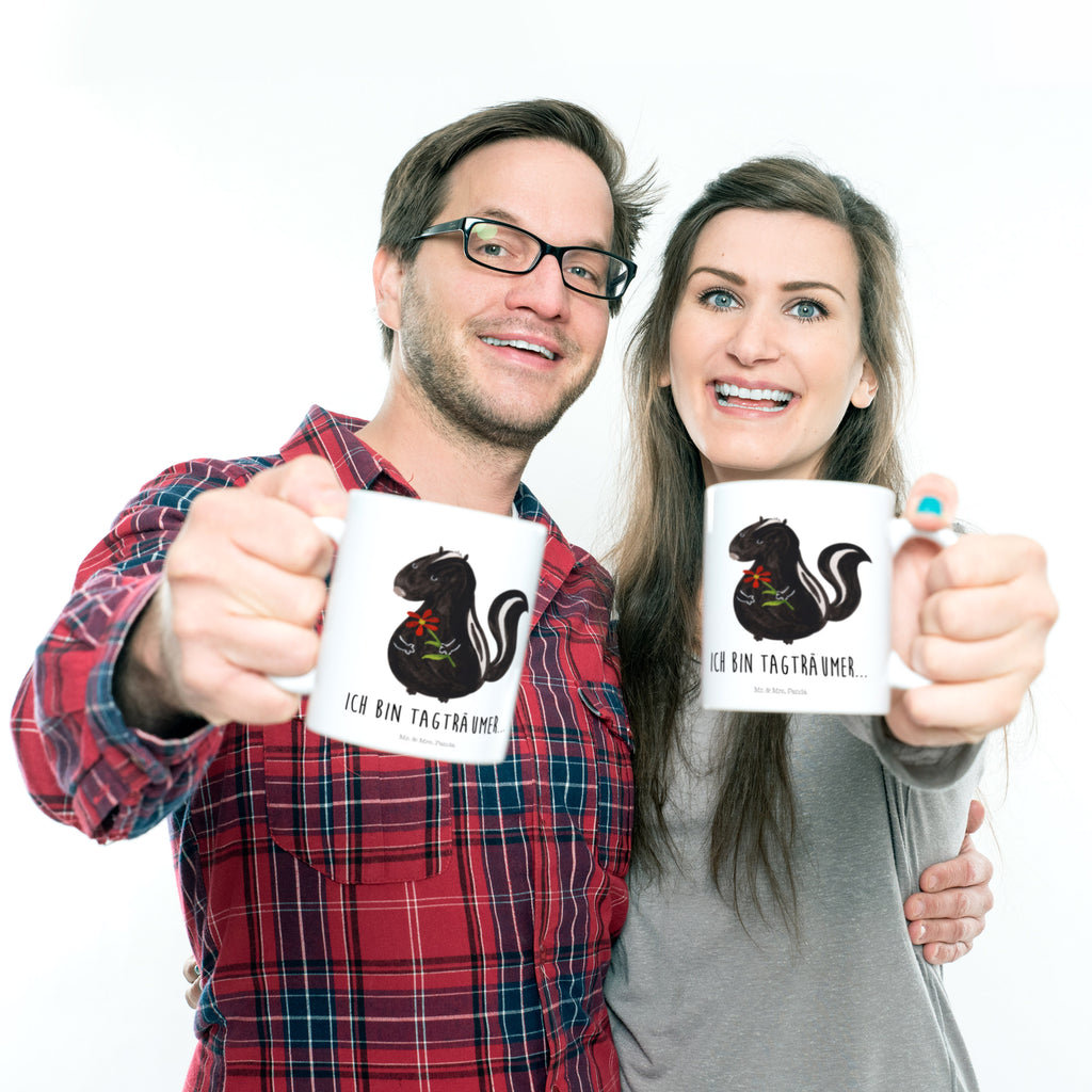 Kindertasse Stinktier Blume Kunststoff Tasse, Kindergarten, Tasse, Trinkbecher, Camping Becher, Kaffeetasse, Kunststoffbecher, Kindergartenbecher, Outdoorgeschirr, Kunststoffgeschirr, Reisebecher, Reisetasse, Kinderbecher, Stinktier, Skunk, Wildtier, Raubtier, Stinker, Stinki, Tagträumer, verträumt, Dreams, Träume