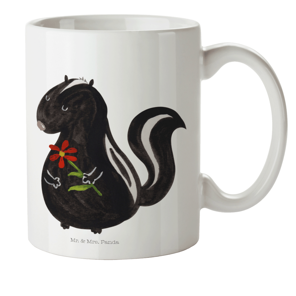 Kindertasse Stinktier Blume Kunststoff Tasse, Kindergarten, Tasse, Trinkbecher, Camping Becher, Kaffeetasse, Kunststoffbecher, Kindergartenbecher, Outdoorgeschirr, Kunststoffgeschirr, Reisebecher, Reisetasse, Kinderbecher, Stinktier, Skunk, Wildtier, Raubtier, Stinker, Stinki, Tagträumer, verträumt, Dreams, Träume