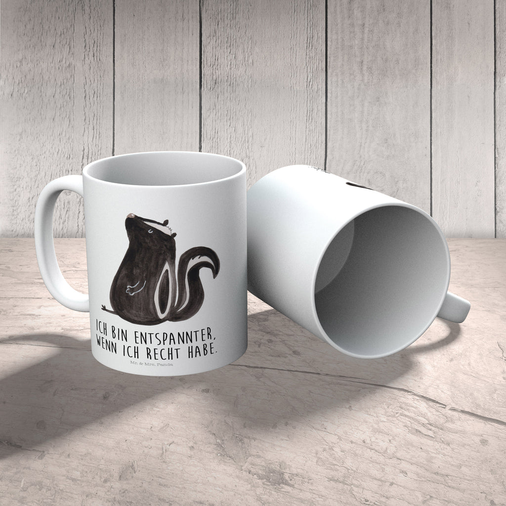 Kindertasse Stinktier sitzend Kunststoff Tasse, Kindergarten, Tasse, Trinkbecher, Camping Becher, Kaffeetasse, Kunststoffbecher, Kindergartenbecher, Outdoorgeschirr, Kunststoffgeschirr, Reisebecher, Reisetasse, Kinderbecher, Stinktier, Skunk, Wildtier, Raubtier, Stinker, Stinki, Spruch, Büro, Recht, Besserwisser