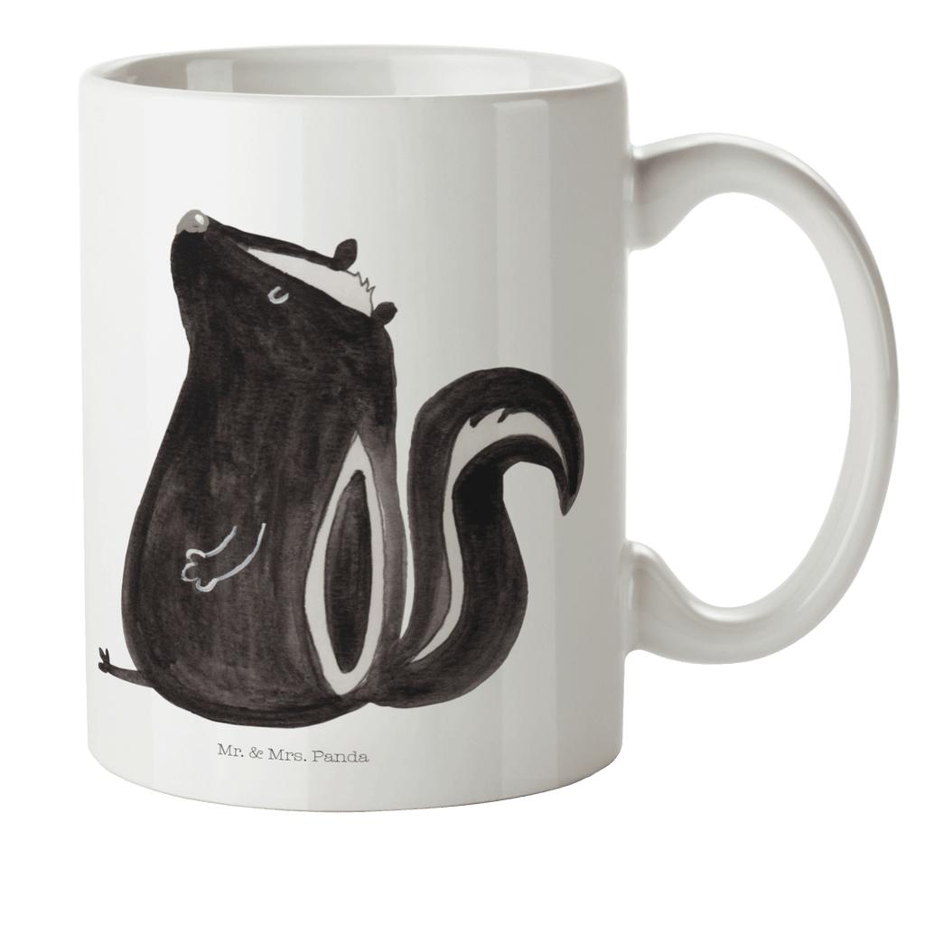 Kindertasse Stinktier sitzend Kunststoff Tasse, Kindergarten, Tasse, Trinkbecher, Camping Becher, Kaffeetasse, Kunststoffbecher, Kindergartenbecher, Outdoorgeschirr, Kunststoffgeschirr, Reisebecher, Reisetasse, Kinderbecher, Stinktier, Skunk, Wildtier, Raubtier, Stinker, Stinki, Spruch, Büro, Recht, Besserwisser