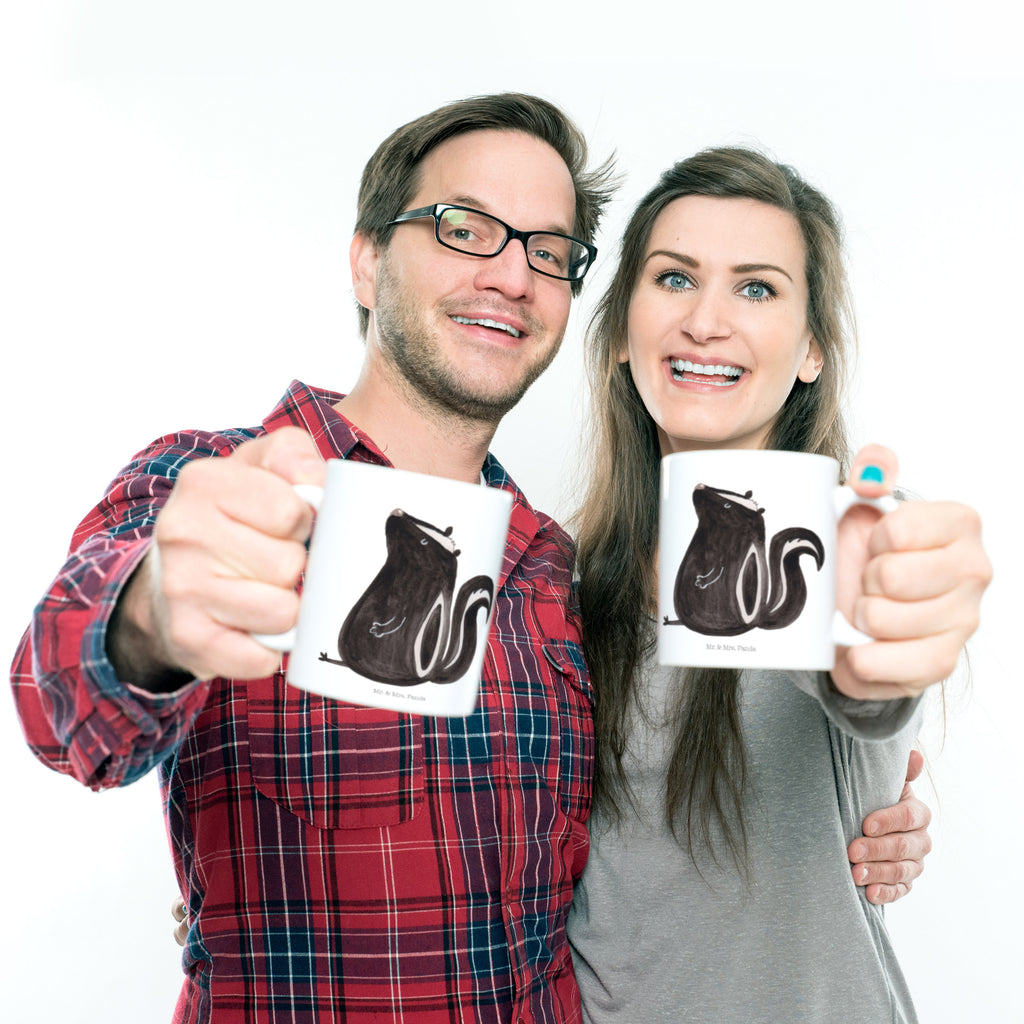 Kindertasse Stinktier sitzend Kunststoff Tasse, Kindergarten, Tasse, Trinkbecher, Camping Becher, Kaffeetasse, Kunststoffbecher, Kindergartenbecher, Outdoorgeschirr, Kunststoffgeschirr, Reisebecher, Reisetasse, Kinderbecher, Stinktier, Skunk, Wildtier, Raubtier, Stinker, Stinki, Spruch, Büro, Recht, Besserwisser