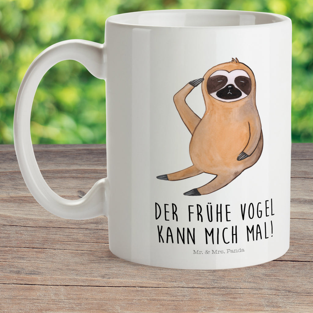 Kindertasse Faultier Vogel zeigen Kunststoff Tasse, Kindergarten, Tasse, Trinkbecher, Camping Becher, Kaffeetasse, Kunststoffbecher, Kindergartenbecher, Outdoorgeschirr, Kunststoffgeschirr, Reisebecher, Reisetasse, Kinderbecher, Faultier, Faultier Geschenk, Faultier Deko, Faultiere, faul, Lieblingstier, Spinner, früher Vogel, der frühe Vogel, Frühaufsteher, Morgenmuffel, Vogel, Faultierwelt