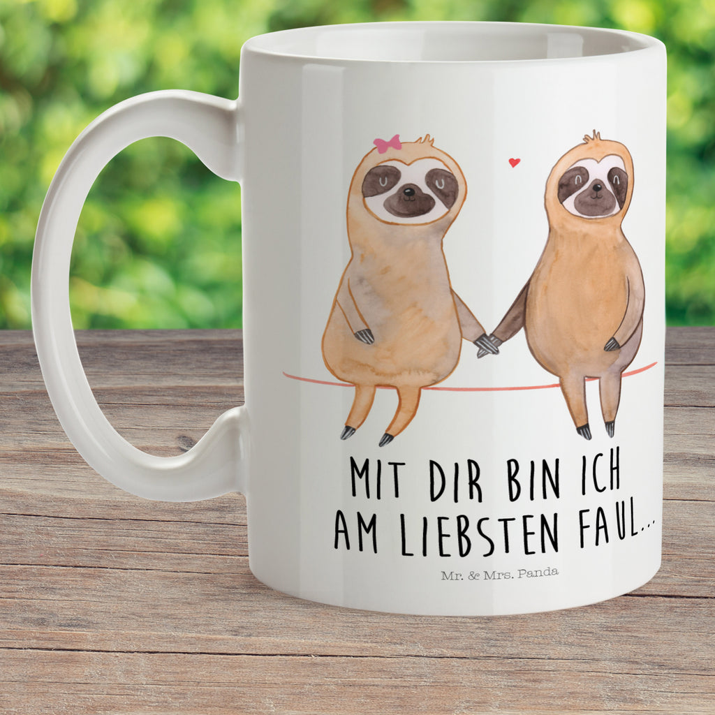 Kindertasse Faultier Pärchen Kunststoff Tasse, Kindergarten, Tasse, Trinkbecher, Camping Becher, Kaffeetasse, Kunststoffbecher, Kindergartenbecher, Outdoorgeschirr, Kunststoffgeschirr, Reisebecher, Reisetasse, Kinderbecher, Faultier, Faultier Geschenk, Faultier Deko, Faultiere, faul, Lieblingstier, Liebe, Liebespaar, Faultierliebe, Faultierpärchen, verliebt, verlobt, gemeinsam, relaxen, Pärchen, Beziehung, Langsamkeit