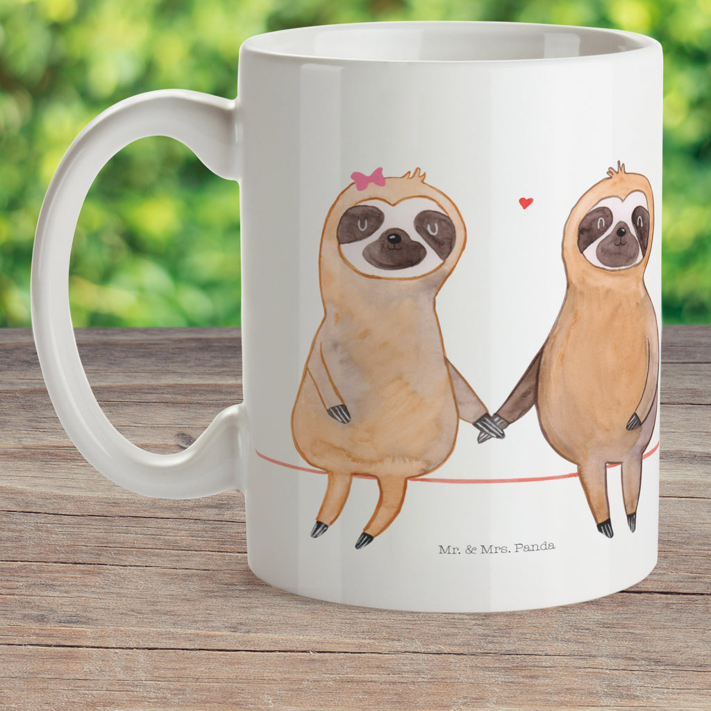 Kindertasse Faultier Pärchen Kunststoff Tasse, Kindergarten, Tasse, Trinkbecher, Camping Becher, Kaffeetasse, Kunststoffbecher, Kindergartenbecher, Outdoorgeschirr, Kunststoffgeschirr, Reisebecher, Reisetasse, Kinderbecher, Faultier, Faultier Geschenk, Faultier Deko, Faultiere, faul, Lieblingstier, Liebe, Liebespaar, Faultierliebe, Faultierpärchen, verliebt, verlobt, gemeinsam, relaxen, Pärchen, Beziehung, Langsamkeit