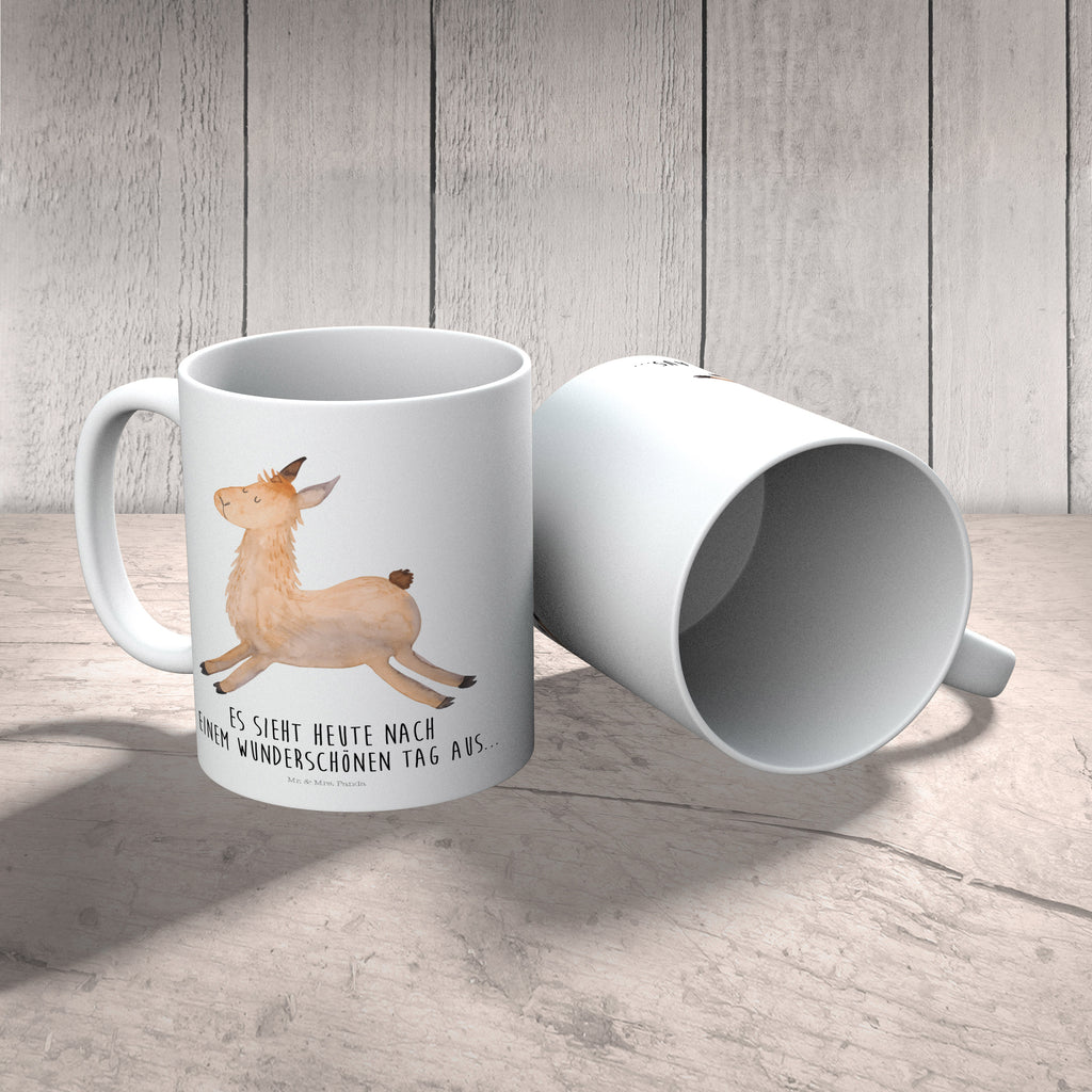 Kindertasse Lama springend Kunststoff Tasse, Kindergarten, Tasse, Trinkbecher, Camping Becher, Kaffeetasse, Kunststoffbecher, Kindergartenbecher, Outdoorgeschirr, Kunststoffgeschirr, Reisebecher, Reisetasse, Kinderbecher, Lama, Alpaka, Lamas, Lieblingstag, Happy day, fröhlich, Glück, Freundin, Liebeskummer, Neustart, guten Morgen, Start, Prüfung, Abitur