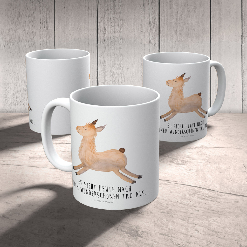 Kindertasse Lama springend Kunststoff Tasse, Kindergarten, Tasse, Trinkbecher, Camping Becher, Kaffeetasse, Kunststoffbecher, Kindergartenbecher, Outdoorgeschirr, Kunststoffgeschirr, Reisebecher, Reisetasse, Kinderbecher, Lama, Alpaka, Lamas, Lieblingstag, Happy day, fröhlich, Glück, Freundin, Liebeskummer, Neustart, guten Morgen, Start, Prüfung, Abitur