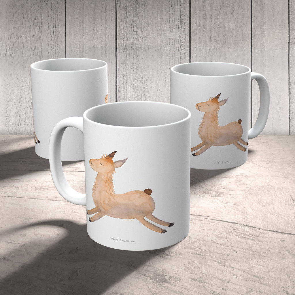 Kindertasse Lama springend Kunststoff Tasse, Kindergarten, Tasse, Trinkbecher, Camping Becher, Kaffeetasse, Kunststoffbecher, Kindergartenbecher, Outdoorgeschirr, Kunststoffgeschirr, Reisebecher, Reisetasse, Kinderbecher, Lama, Alpaka, Lamas, Lieblingstag, Happy day, fröhlich, Glück, Freundin, Liebeskummer, Neustart, guten Morgen, Start, Prüfung, Abitur