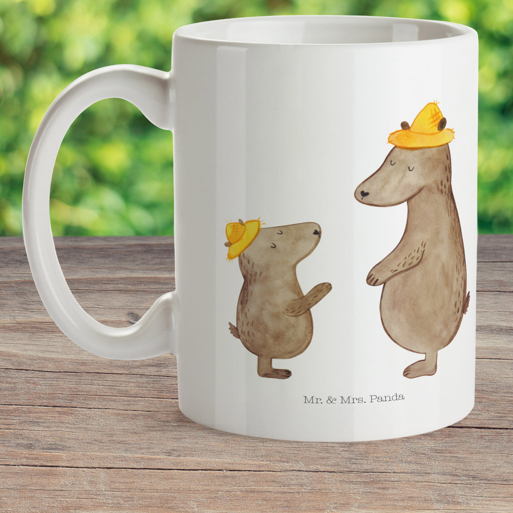 Kindertasse Bären mit Hut Kunststoff Tasse, Kindergarten, Tasse, Trinkbecher, Camping Becher, Kaffeetasse, Kunststoffbecher, Kindergartenbecher, Outdoorgeschirr, Kunststoffgeschirr, Reisebecher, Reisetasse, Kinderbecher, Familie, Vatertag, Muttertag, Bruder, Schwester, Mama, Papa, Oma, Opa, Bär, Bären, Vater, Papi, Paps, Dad, Daddy, Lieblingsmensch, Sohn, Söhne, Kind, Kinder, Vater-Sohn, Family, Vorbild