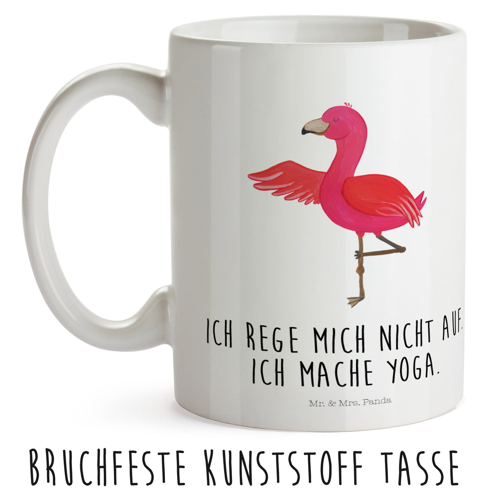 Kindertasse Flamingo Yoga Kunststoff Tasse, Kindergarten, Tasse, Trinkbecher, Camping Becher, Kaffeetasse, Kunststoffbecher, Kindergartenbecher, Outdoorgeschirr, Kunststoffgeschirr, Reisebecher, Reisetasse, Kinderbecher, Flamingo, Vogel, Yoga, Namaste, Achtsamkeit, Yoga-Übung, Entspannung, Ärger, Aufregen, Tiefenentspannung