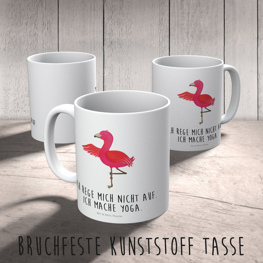 Kindertasse Flamingo Yoga Kunststoff Tasse, Kindergarten, Tasse, Trinkbecher, Camping Becher, Kaffeetasse, Kunststoffbecher, Kindergartenbecher, Outdoorgeschirr, Kunststoffgeschirr, Reisebecher, Reisetasse, Kinderbecher, Flamingo, Vogel, Yoga, Namaste, Achtsamkeit, Yoga-Übung, Entspannung, Ärger, Aufregen, Tiefenentspannung