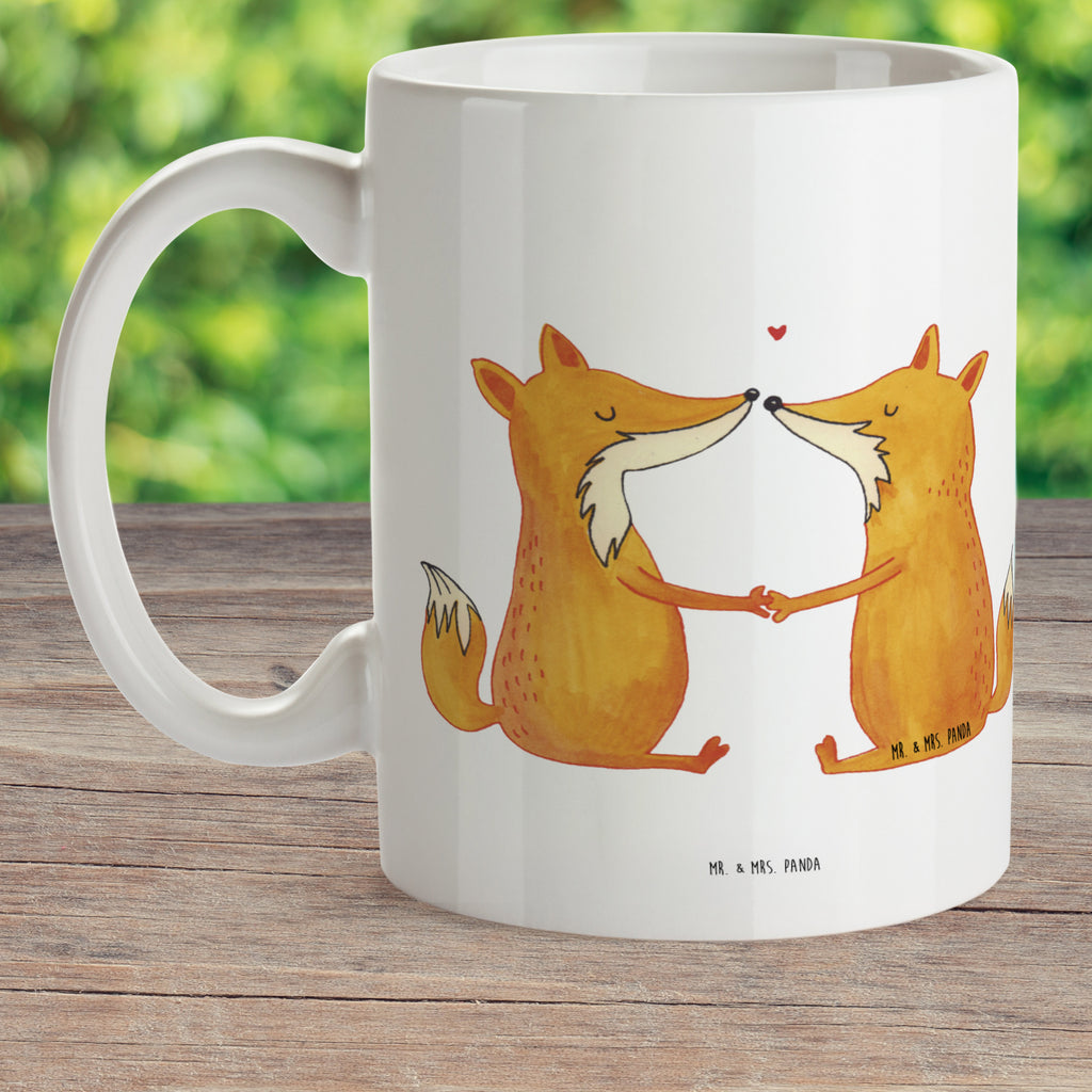 Kindertasse Füchse Liebe Kunststoff Tasse, Kindergarten, Tasse, Trinkbecher, Camping Becher, Kaffeetasse, Kunststoffbecher, Kindergartenbecher, Outdoorgeschirr, Kunststoffgeschirr, Reisebecher, Reisetasse, Kinderbecher, Fuchs, Füchse, Fox, Liebe, Liebespaar, Paar, Partner, Freundin, Freund, Ehe, Verlobte, Ehemann, Ehefrau, Liebesbeweis