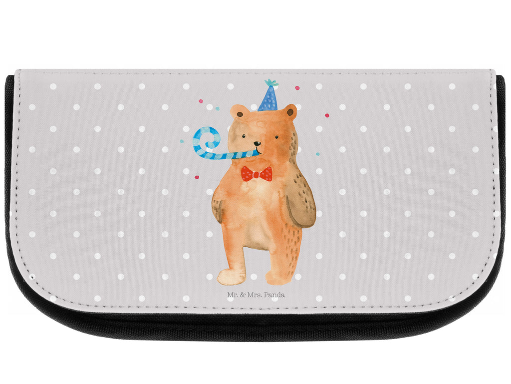 Kosmetiktasche Birthday Bär Kosmetikbeutel, Kulturtasche, Kulturbeutel, Schminktasche, Make-Up Tasche, Bär, Teddy, Teddybär, Happy Birthday, Alles Gute, Glückwunsch, Geburtstag