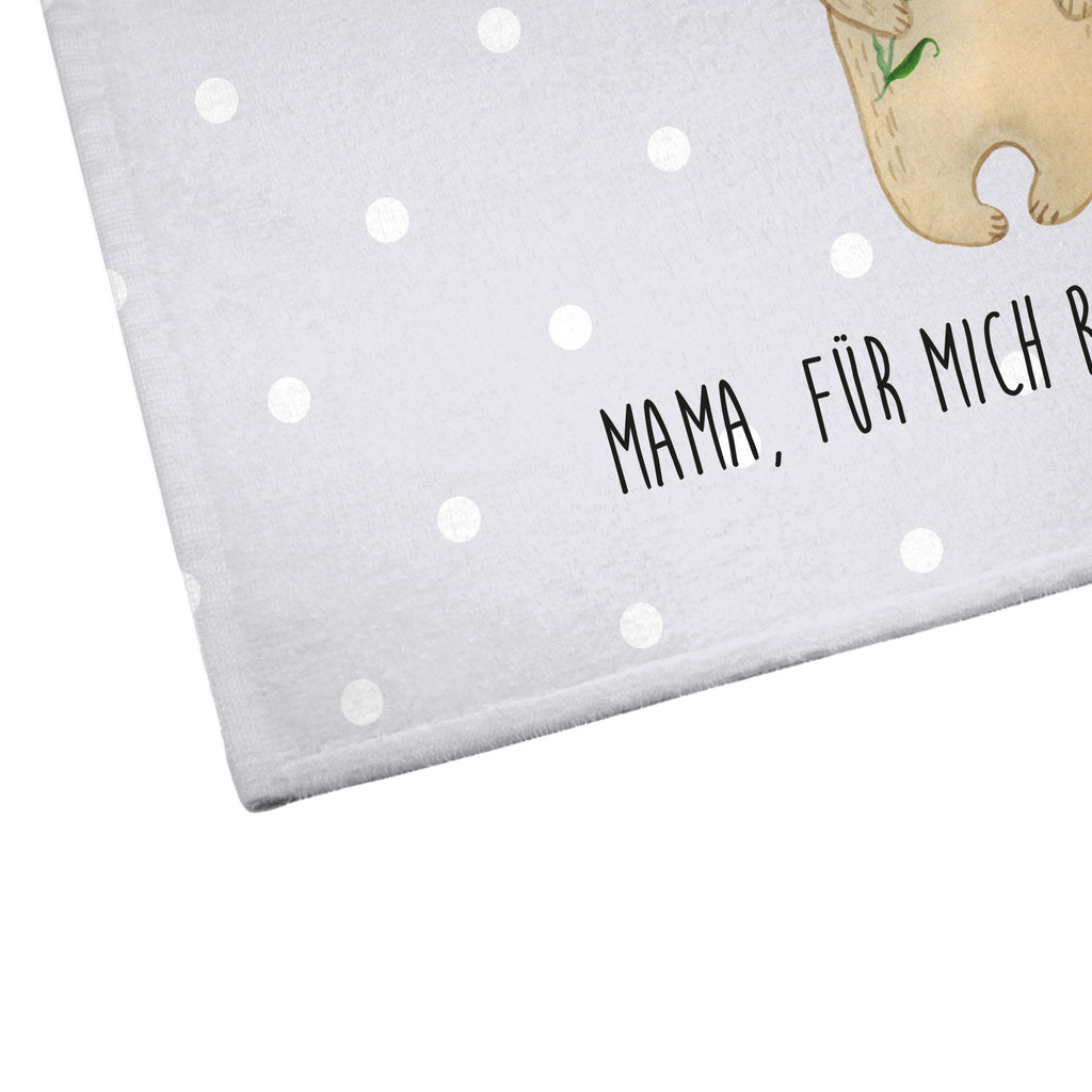 Gäste Handtuch Bären mit Blumenkranz Gästetuch, Reisehandtuch, Sport Handtuch, Frottier, Kinder Handtuch, Familie, Vatertag, Muttertag, Bruder, Schwester, Mama, Papa, Oma, Opa, Bär, Bären, Mutter, Mutti, Mami, Lieblingsmensch, Lieblingsmama, beste Mutter, weltbeste Mama, Geschenk Mama. Muttertag, Tochter, Kind, Kinder, Töchter, Family, Vorbild