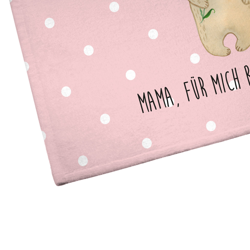Gäste Handtuch Bären mit Blumenkranz Gästetuch, Reisehandtuch, Sport Handtuch, Frottier, Kinder Handtuch, Familie, Vatertag, Muttertag, Bruder, Schwester, Mama, Papa, Oma, Opa, Bär, Bären, Mutter, Mutti, Mami, Lieblingsmensch, Lieblingsmama, beste Mutter, weltbeste Mama, Geschenk Mama. Muttertag, Tochter, Kind, Kinder, Töchter, Family, Vorbild
