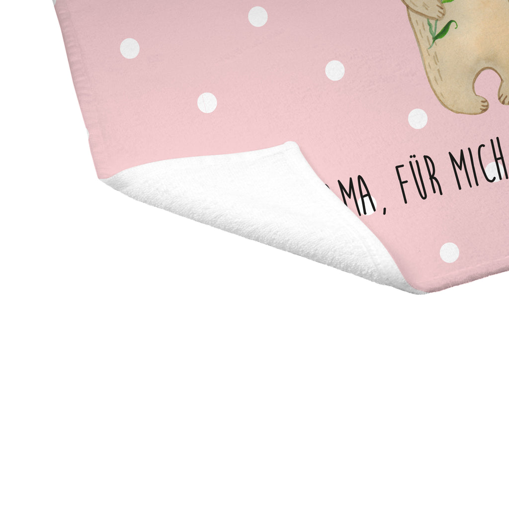 Gäste Handtuch Bären mit Blumenkranz Gästetuch, Reisehandtuch, Sport Handtuch, Frottier, Kinder Handtuch, Familie, Vatertag, Muttertag, Bruder, Schwester, Mama, Papa, Oma, Opa, Bär, Bären, Mutter, Mutti, Mami, Lieblingsmensch, Lieblingsmama, beste Mutter, weltbeste Mama, Geschenk Mama. Muttertag, Tochter, Kind, Kinder, Töchter, Family, Vorbild