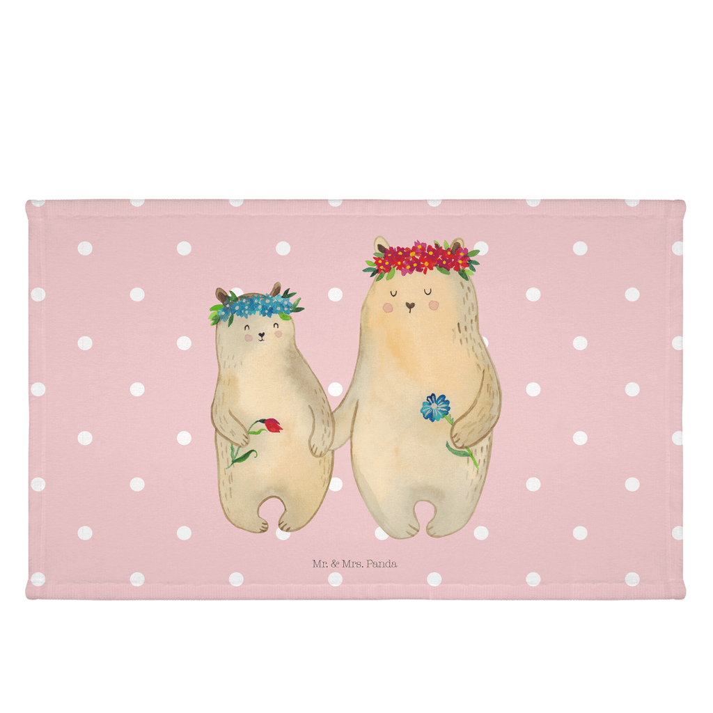 Gäste Handtuch Bären mit Blumenkranz Gästetuch, Reisehandtuch, Sport Handtuch, Frottier, Kinder Handtuch, Familie, Vatertag, Muttertag, Bruder, Schwester, Mama, Papa, Oma, Opa, Bär, Bären, Mutter, Mutti, Mami, Lieblingsmensch, Lieblingsmama, beste Mutter, weltbeste Mama, Geschenk Mama. Muttertag, Tochter, Kind, Kinder, Töchter, Family, Vorbild