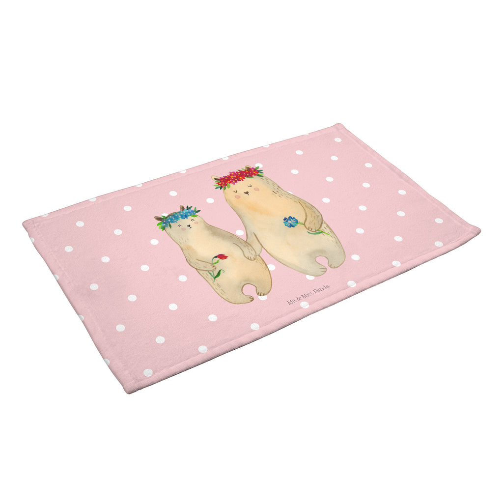 Gäste Handtuch Bären mit Blumenkranz Gästetuch, Reisehandtuch, Sport Handtuch, Frottier, Kinder Handtuch, Familie, Vatertag, Muttertag, Bruder, Schwester, Mama, Papa, Oma, Opa, Bär, Bären, Mutter, Mutti, Mami, Lieblingsmensch, Lieblingsmama, beste Mutter, weltbeste Mama, Geschenk Mama. Muttertag, Tochter, Kind, Kinder, Töchter, Family, Vorbild
