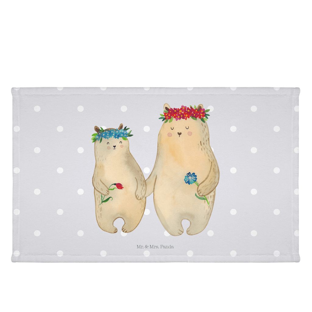 Gäste Handtuch Bären mit Blumenkranz Gästetuch, Reisehandtuch, Sport Handtuch, Frottier, Kinder Handtuch, Familie, Vatertag, Muttertag, Bruder, Schwester, Mama, Papa, Oma, Opa, Bär, Bären, Mutter, Mutti, Mami, Lieblingsmensch, Lieblingsmama, beste Mutter, weltbeste Mama, Geschenk Mama. Muttertag, Tochter, Kind, Kinder, Töchter, Family, Vorbild
