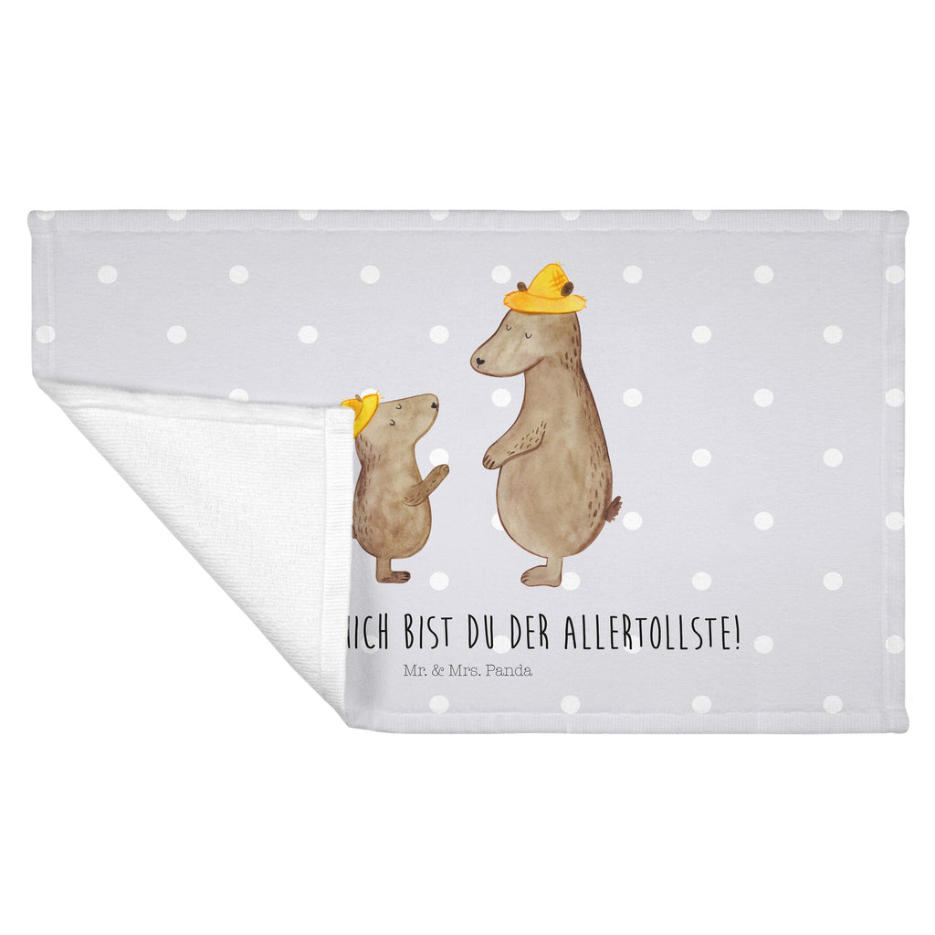 Gäste Handtuch Bären mit Hut Gästetuch, Reisehandtuch, Sport Handtuch, Frottier, Kinder Handtuch, Familie, Vatertag, Muttertag, Bruder, Schwester, Mama, Papa, Oma, Opa, Bär, Bären, Vater, Papi, Paps, Dad, Daddy, Lieblingsmensch, Sohn, Söhne, Kind, Kinder, Vater-Sohn, Family, Vorbild