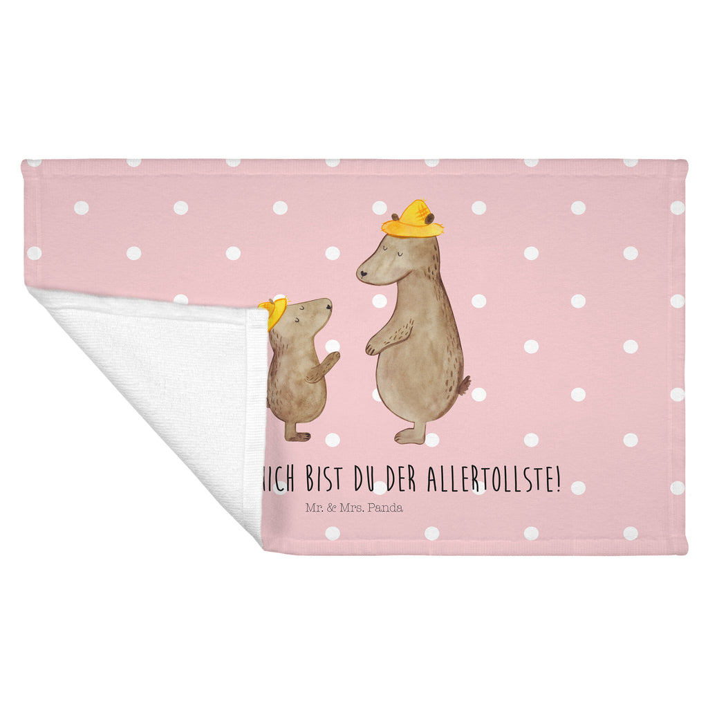 Gäste Handtuch Bären mit Hut Gästetuch, Reisehandtuch, Sport Handtuch, Frottier, Kinder Handtuch, Familie, Vatertag, Muttertag, Bruder, Schwester, Mama, Papa, Oma, Opa, Bär, Bären, Vater, Papi, Paps, Dad, Daddy, Lieblingsmensch, Sohn, Söhne, Kind, Kinder, Vater-Sohn, Family, Vorbild