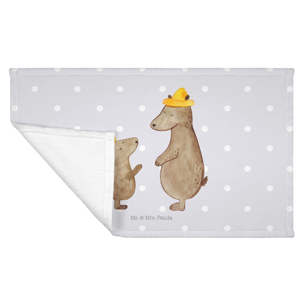 Gäste Handtuch Bären mit Hut Gästetuch, Reisehandtuch, Sport Handtuch, Frottier, Kinder Handtuch, Familie, Vatertag, Muttertag, Bruder, Schwester, Mama, Papa, Oma, Opa, Bär, Bären, Vater, Papi, Paps, Dad, Daddy, Lieblingsmensch, Sohn, Söhne, Kind, Kinder, Vater-Sohn, Family, Vorbild