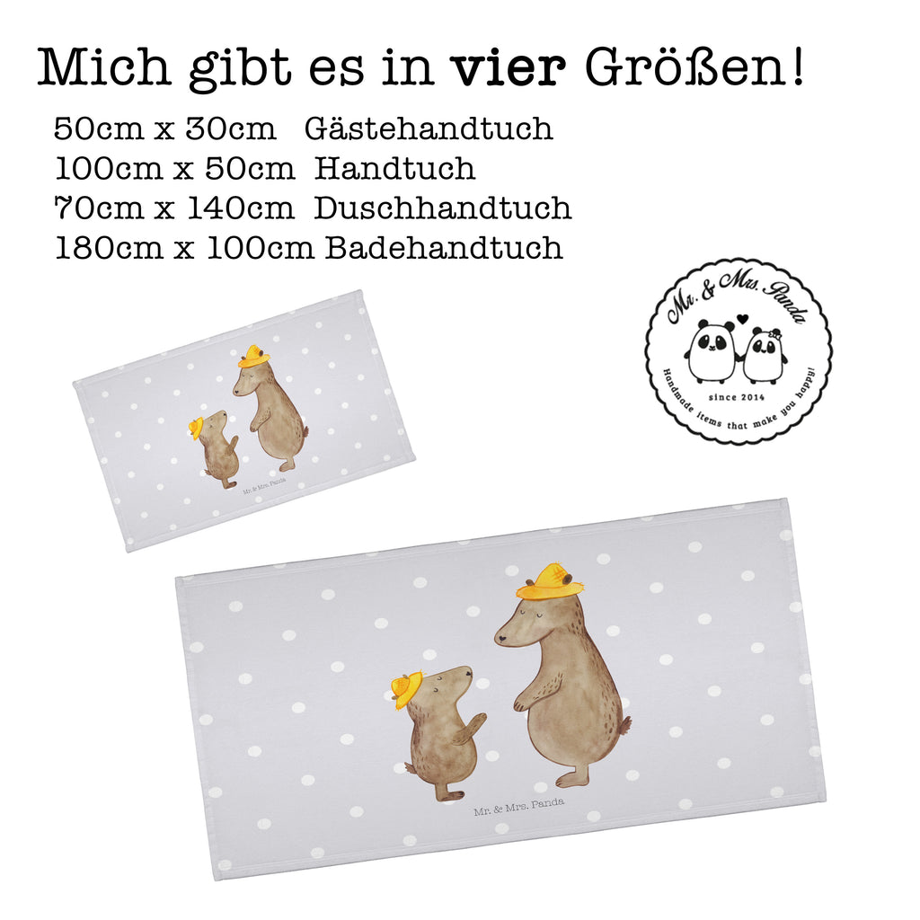 Gäste Handtuch Bären mit Hut Gästetuch, Reisehandtuch, Sport Handtuch, Frottier, Kinder Handtuch, Familie, Vatertag, Muttertag, Bruder, Schwester, Mama, Papa, Oma, Opa, Bär, Bären, Vater, Papi, Paps, Dad, Daddy, Lieblingsmensch, Sohn, Söhne, Kind, Kinder, Vater-Sohn, Family, Vorbild