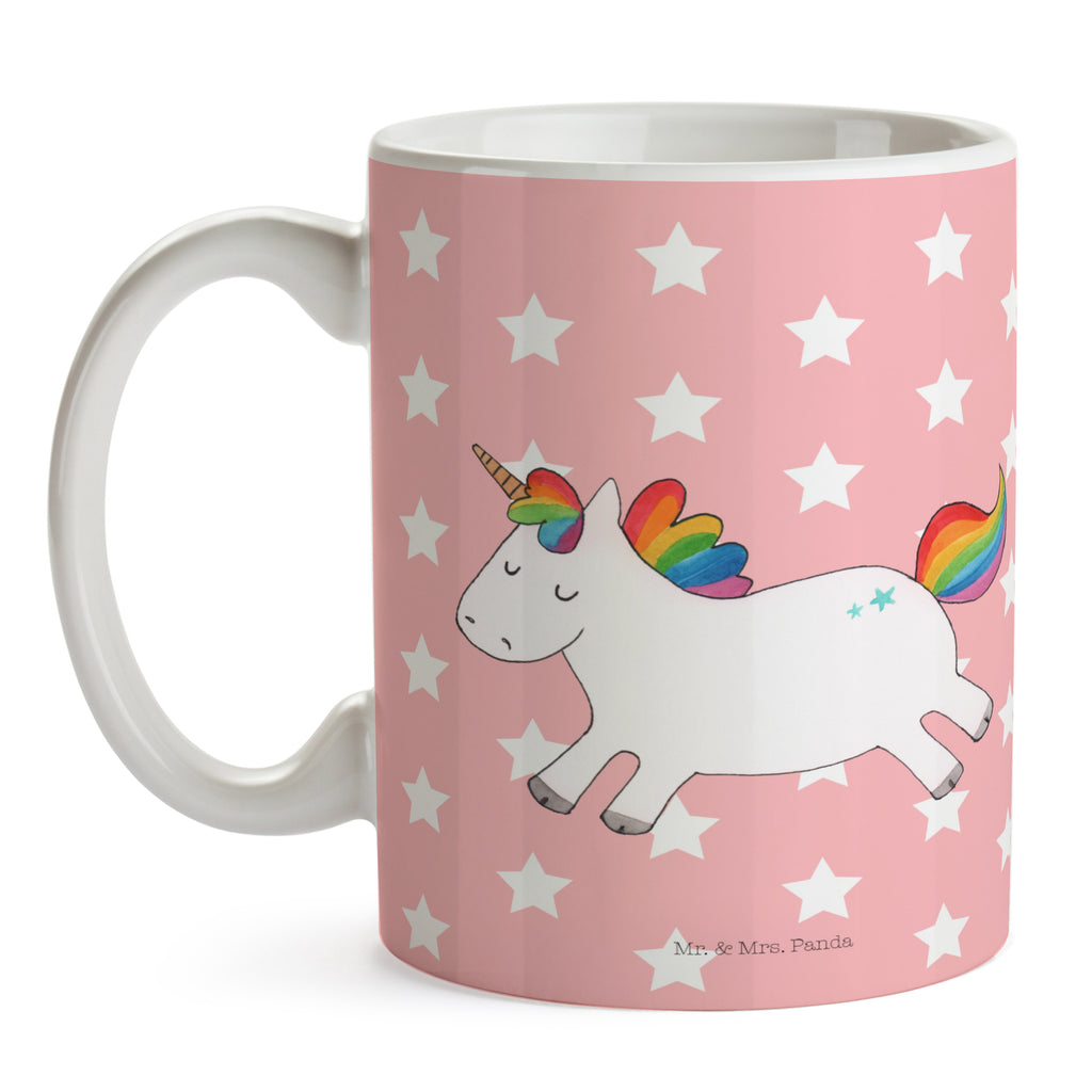 Tasse Einhorn Happy Einhorn, Einhörner, Unicorn, glücklich, fröhlich, Spaß, Freude, Lebensfreude, witzig, spannend, Lächeln, Lachen Becher, Kaffeetasse, Kaffeebecher, Tee, Frühstück, Büro  Einhorn, Einhörner, Einhorn Deko, Pegasus, Unicorn