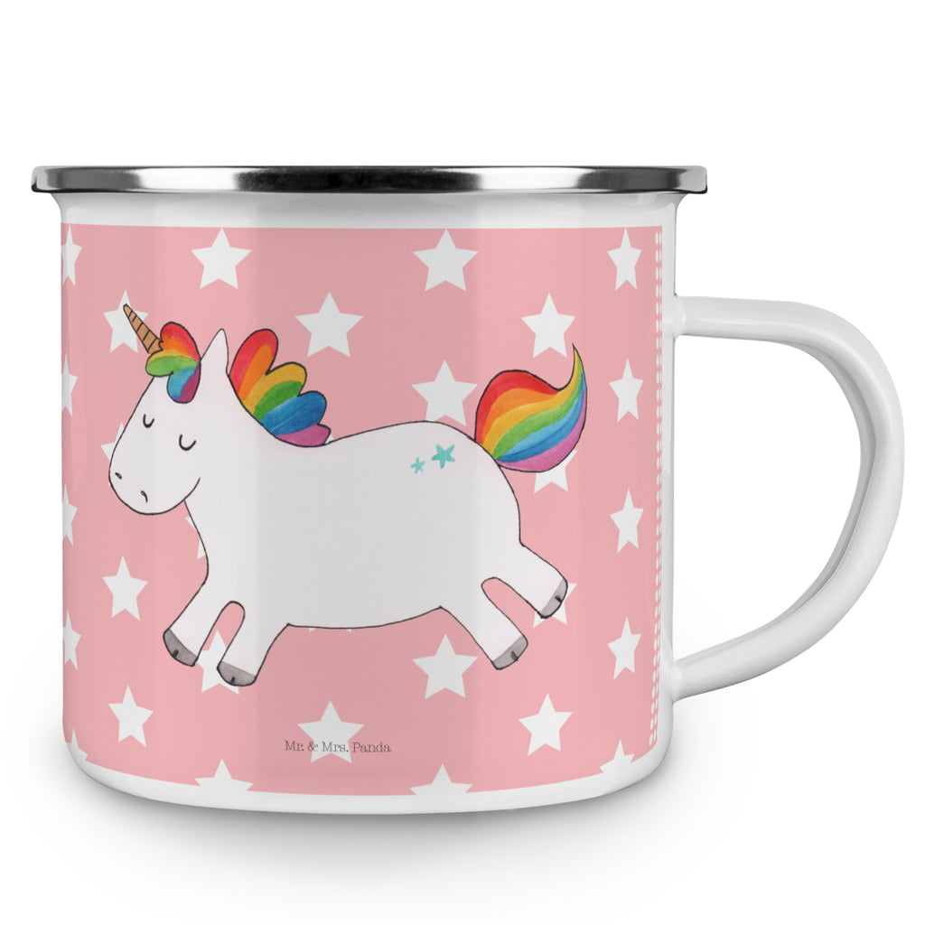 Camping Emaille Tasse Einhorn Happy Campingtasse, Trinkbecher, Metalltasse, Outdoor Tasse, Emaille Trinkbecher, Blechtasse Outdoor, Emaille Campingbecher, Edelstahl Trinkbecher, Metalltasse für Camping, Kaffee Blechtasse, Camping Tasse Metall, Einhorn, Einhörner, Einhorn Deko, Pegasus, Unicorn, glücklich, fröhlich, Spaß, Freude, Lebensfreude, witzig, spannend, Lächeln, Lachen
