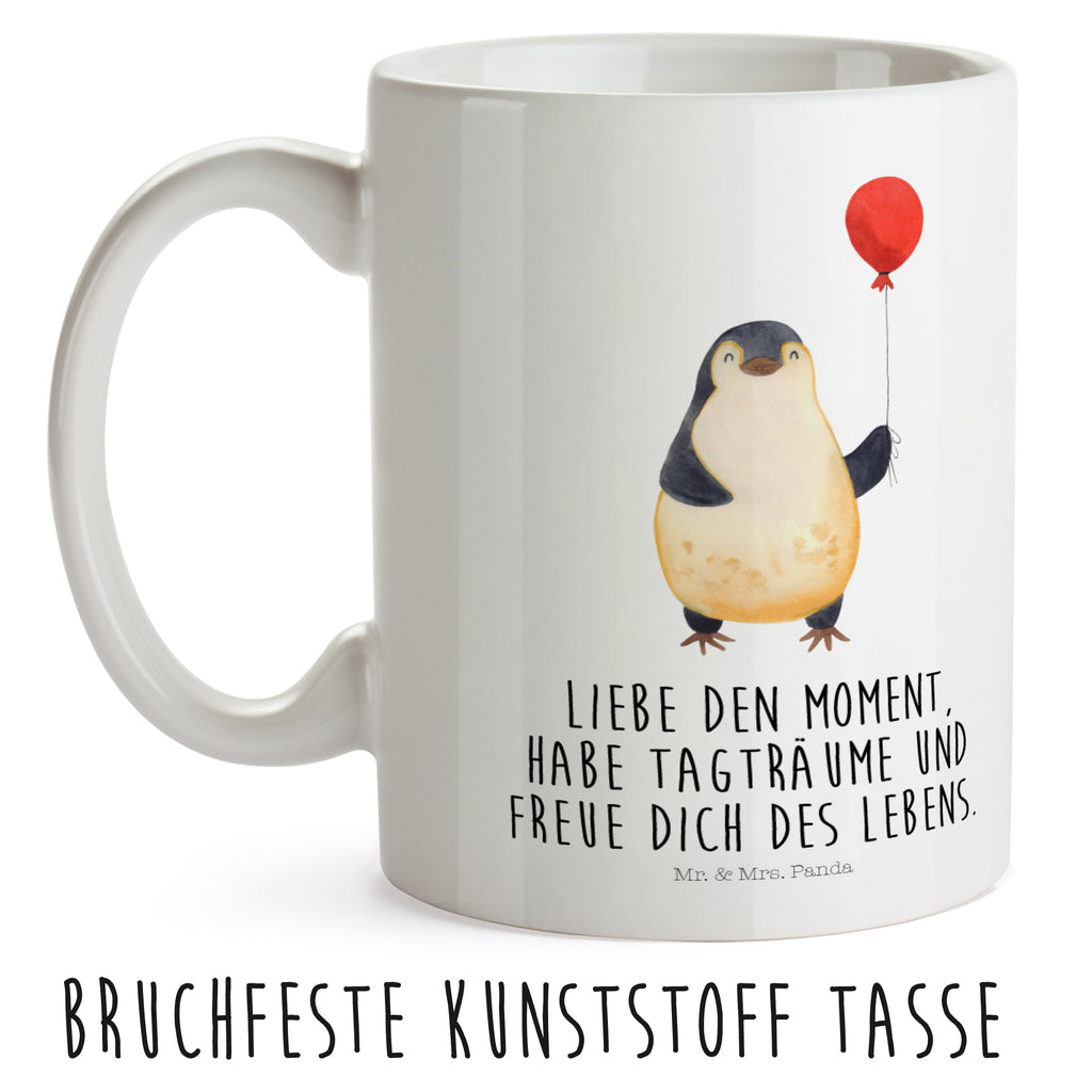 Kindertasse Pinguin Luftballon Kunststoff Tasse, Kindergarten, Tasse, Trinkbecher, Camping Becher, Kaffeetasse, Kunststoffbecher, Kindergartenbecher, Outdoorgeschirr, Kunststoffgeschirr, Reisebecher, Reisetasse, Kinderbecher, Pinguin, Pinguine, Luftballon, Tagträume, Lebenslust, Geschenk Freundin, Geschenkidee, beste Freundin, Motivation, Neustart, neues Leben, Liebe, Glück