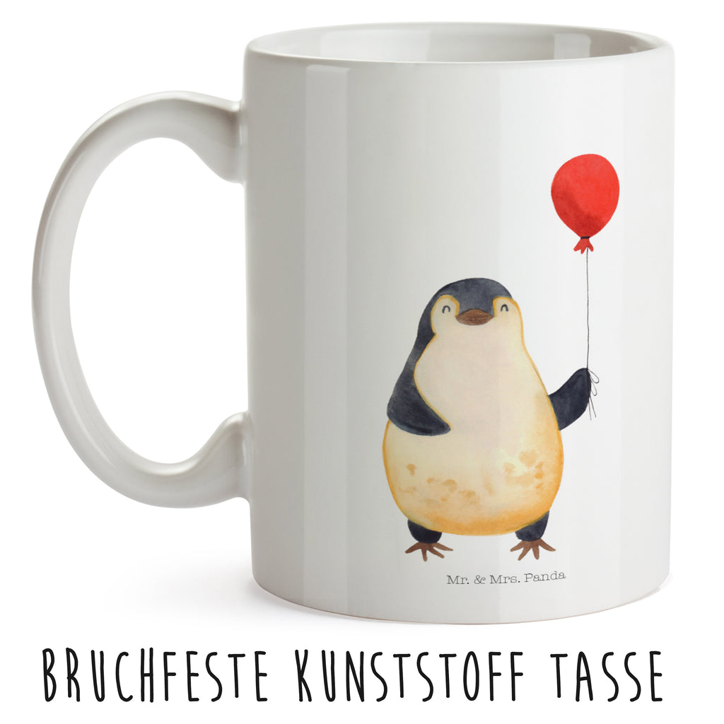 Kindertasse Pinguin Luftballon Kunststoff Tasse, Kindergarten, Tasse, Trinkbecher, Camping Becher, Kaffeetasse, Kunststoffbecher, Kindergartenbecher, Outdoorgeschirr, Kunststoffgeschirr, Reisebecher, Reisetasse, Kinderbecher, Pinguin, Pinguine, Luftballon, Tagträume, Lebenslust, Geschenk Freundin, Geschenkidee, beste Freundin, Motivation, Neustart, neues Leben, Liebe, Glück