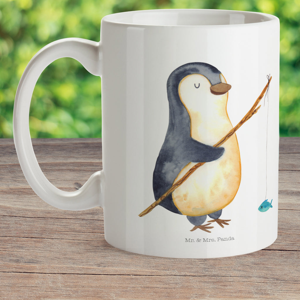 Kindertasse Pinguin Angler Kunststoff Tasse, Kindergarten, Tasse, Trinkbecher, Camping Becher, Kaffeetasse, Kunststoffbecher, Kindergartenbecher, Outdoorgeschirr, Kunststoffgeschirr, Reisebecher, Reisetasse, Kinderbecher, Pinguin, Pinguine, Angeln, Angler, Tagträume, Hobby, Plan, Planer, Tagesplan, Neustart, Motivation, Geschenk, Freundinnen, Geschenkidee, Urlaub, Wochenende
