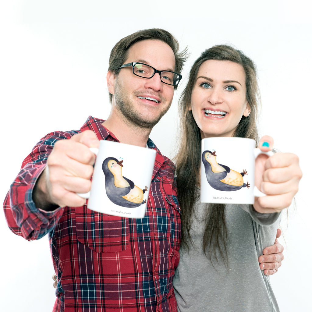 Kindertasse Pinguin lachend Kunststoff Tasse, Kindergarten, Tasse, Trinkbecher, Camping Becher, Kaffeetasse, Kunststoffbecher, Kindergartenbecher, Outdoorgeschirr, Kunststoffgeschirr, Reisebecher, Reisetasse, Kinderbecher, Pinguin, Pinguine, lustiger Spruch, Optimismus, Fröhlich, Lachen, Humor, Fröhlichkeit