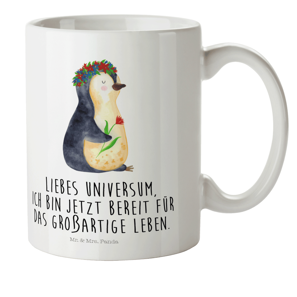 Kindertasse Pinguin Blumenkranz Kunststoff Tasse, Kindergarten, Tasse, Trinkbecher, Camping Becher, Kaffeetasse, Kunststoffbecher, Kindergartenbecher, Outdoorgeschirr, Kunststoffgeschirr, Reisebecher, Reisetasse, Kinderbecher, Pinguin, Pinguine, Blumenkranz, Universum, Leben, Wünsche, Ziele, Lebensziele, Motivation, Lebenslust, Liebeskummer, Geschenkidee