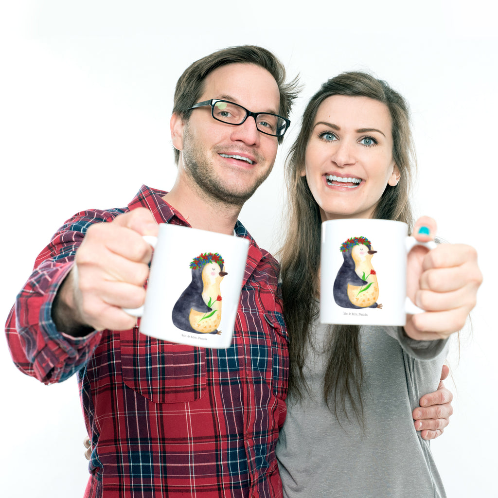 Kindertasse Pinguin Blumenkranz Kunststoff Tasse, Kindergarten, Tasse, Trinkbecher, Camping Becher, Kaffeetasse, Kunststoffbecher, Kindergartenbecher, Outdoorgeschirr, Kunststoffgeschirr, Reisebecher, Reisetasse, Kinderbecher, Pinguin, Pinguine, Blumenkranz, Universum, Leben, Wünsche, Ziele, Lebensziele, Motivation, Lebenslust, Liebeskummer, Geschenkidee