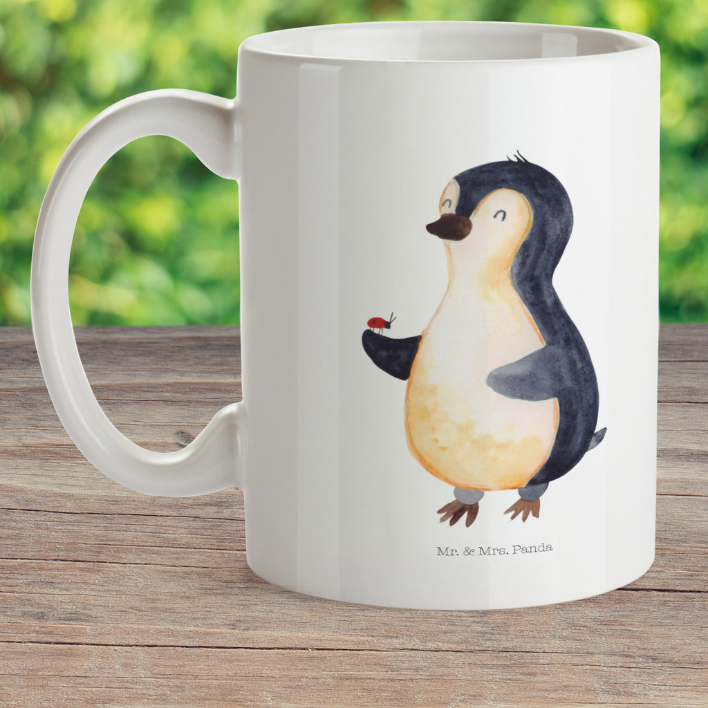 Kindertasse Pinguin Marienkäfer Kunststoff Tasse, Kindergarten, Tasse, Trinkbecher, Camping Becher, Kaffeetasse, Kunststoffbecher, Kindergartenbecher, Outdoorgeschirr, Kunststoffgeschirr, Reisebecher, Reisetasse, Kinderbecher, Pinguin, Pinguine, Marienkäfer, Liebe, Wunder, Glück, Freude, Lebensfreude