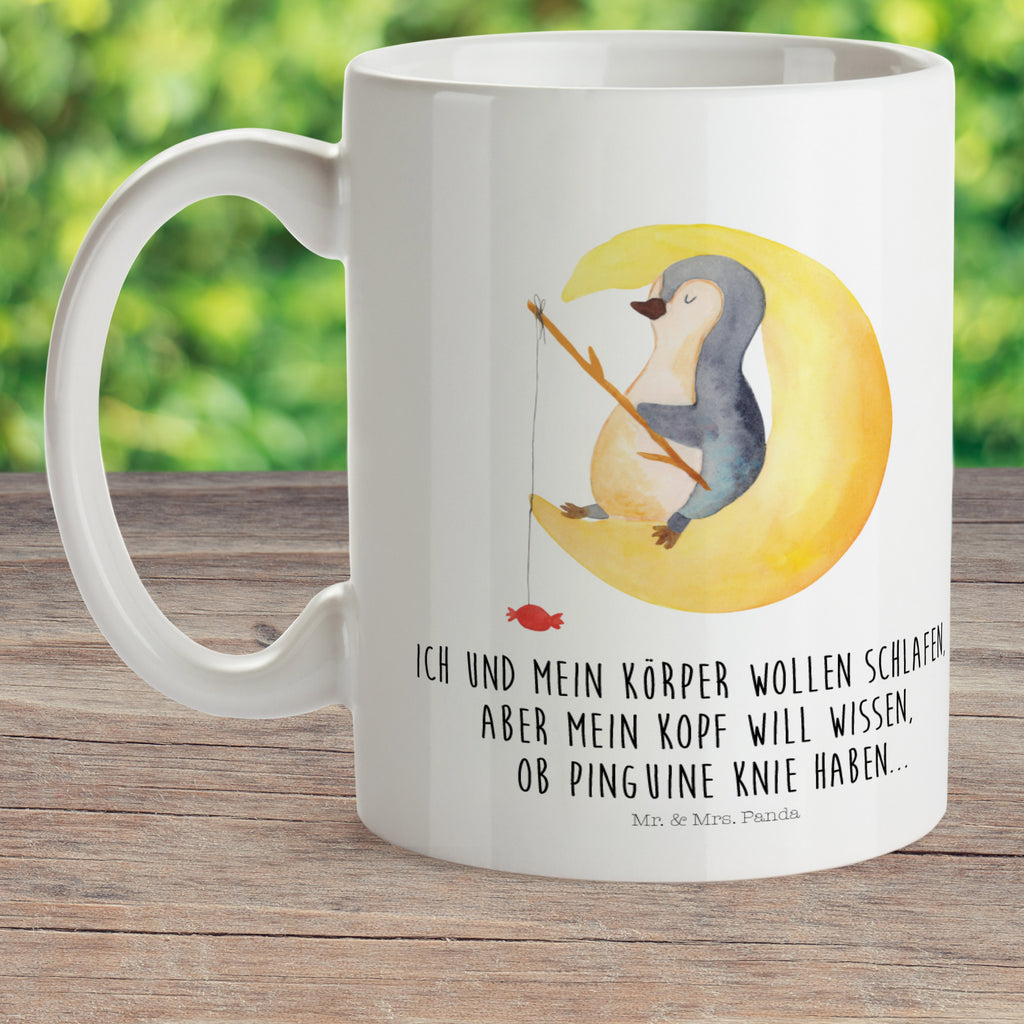 Kindertasse Pinguin Mond Kunststoff Tasse, Kindergarten, Tasse, Trinkbecher, Camping Becher, Kaffeetasse, Kunststoffbecher, Kindergartenbecher, Outdoorgeschirr, Kunststoffgeschirr, Reisebecher, Reisetasse, Kinderbecher, Pinguin, Pinguine, Spruch, schlafen, Nachtruhe, Einschlafen, Schlafzimmer, Schlafstörungen, Gästezimmer