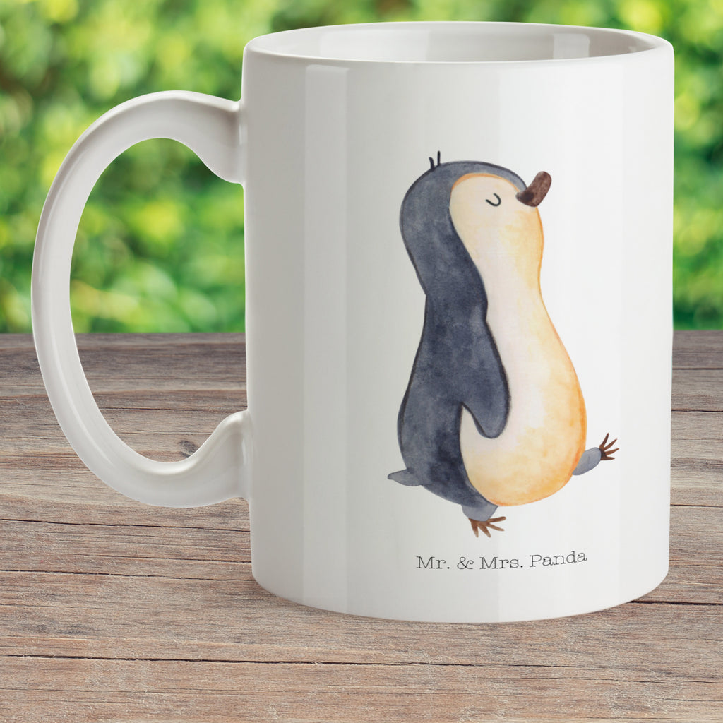 Kindertasse Pinguin marschierend Kunststoff Tasse, Kindergarten, Tasse, Trinkbecher, Camping Becher, Kaffeetasse, Kunststoffbecher, Kindergartenbecher, Outdoorgeschirr, Kunststoffgeschirr, Reisebecher, Reisetasse, Kinderbecher, Pinguin, Pinguine, Frühaufsteher, Langschläfer, Bruder, Schwester, Familie