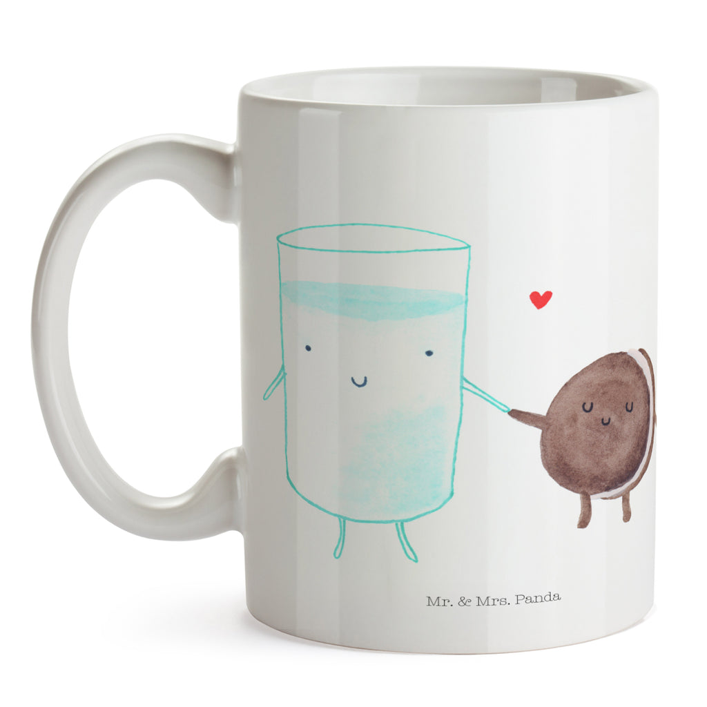 Tasse Milch & Keks Milk, Cookie, Milch, Keks, Kekse, Kaffee, Einladung Frühstück, Motiv süß, romantisch, perfektes Paar,  Becher, Kaffeetasse, Kaffeebecher, Tee, Frühstück, Büro  süße Tiermotive, gute Laune, lustige Sprüche, Tiere