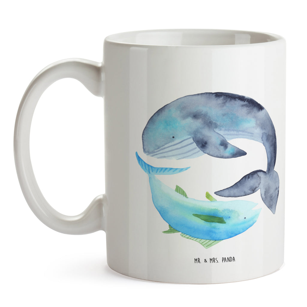 Tasse Walfisch & Thunfisch Wal, Wahl, Tunfisch, Wortwitz lustig, Spruch lustig, Flachwitz, Witz, Spruch des Tages, Flachwitz Geschenk   Becher, Kaffeetasse, Kaffeebecher, Tee, Frühstück, Büro  süße Tiermotive, gute Laune, lustige Sprüche, Tiere