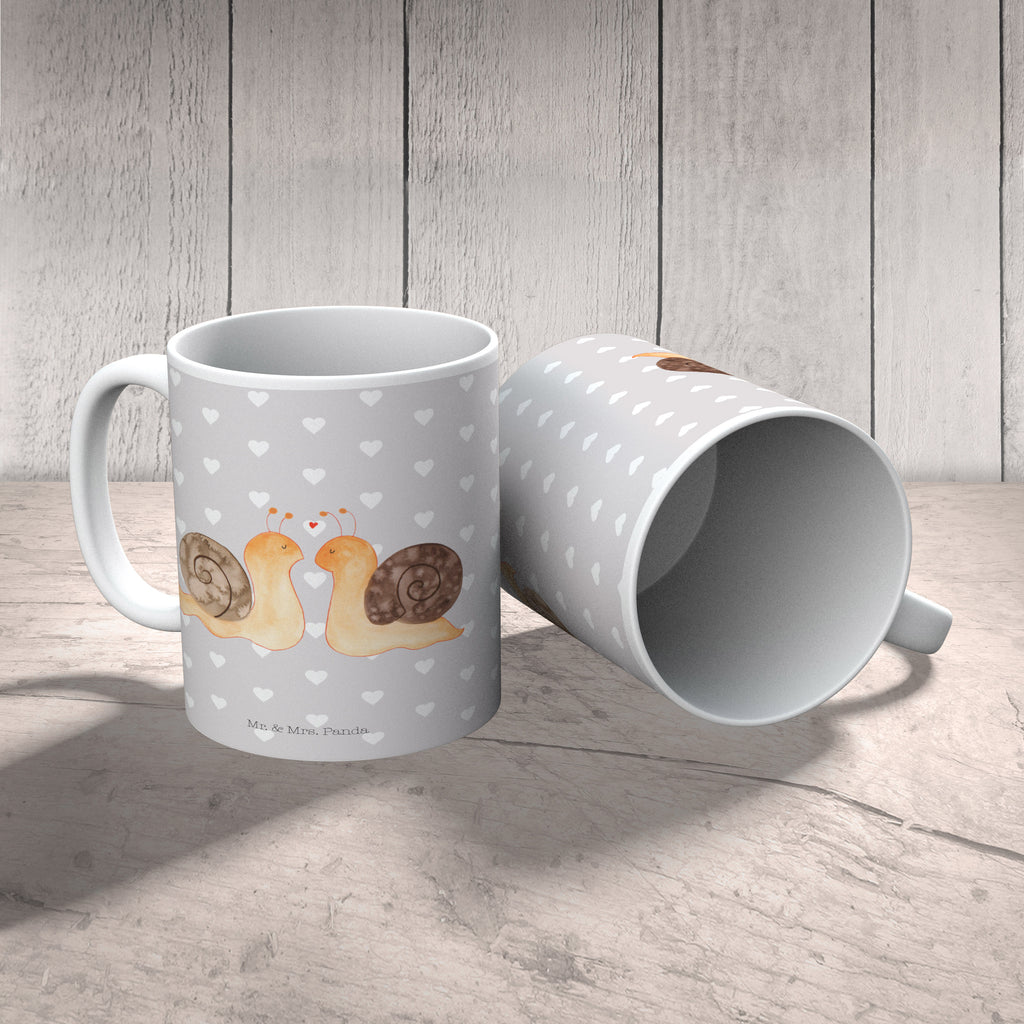 Tasse Schnecken Liebe Becher, Kaffeetasse, Kaffeebecher, Tee, Frühstück, Büro, Liebe, Partner, Freund, Freundin, Ehemann, Ehefrau, Heiraten, Verlobung, Heiratsantrag, Liebesgeschenk, Jahrestag, Hocheitstag
