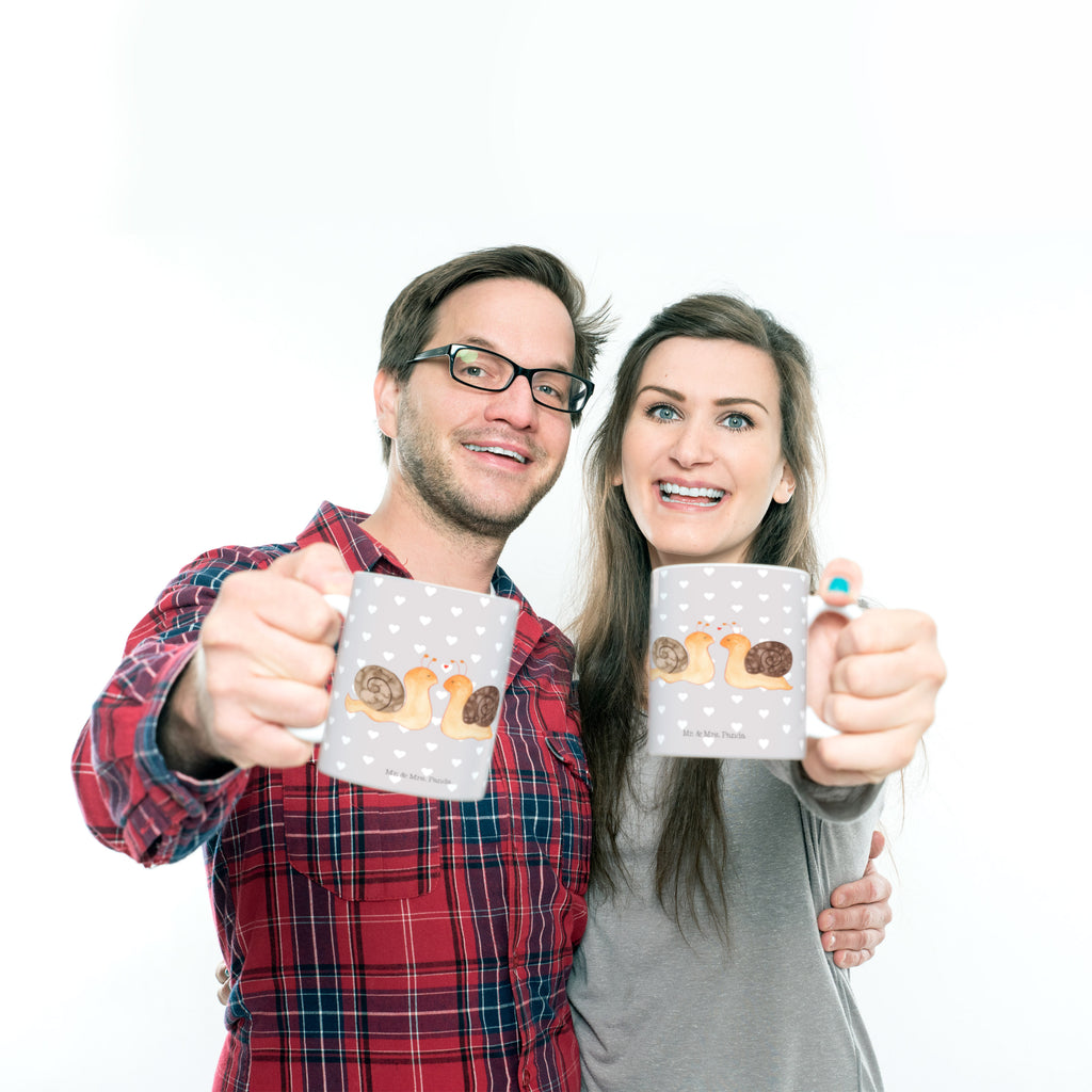 Tasse Schnecken Liebe Becher, Kaffeetasse, Kaffeebecher, Tee, Frühstück, Büro, Liebe, Partner, Freund, Freundin, Ehemann, Ehefrau, Heiraten, Verlobung, Heiratsantrag, Liebesgeschenk, Jahrestag, Hocheitstag
