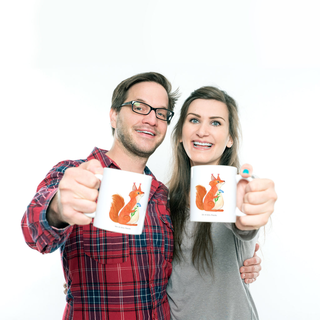Tasse Eichhörnchen Blume Becher, Kaffeetasse, Kaffeebecher, Tee, Frühstück, Büro, süße Tiermotive, gute Laune, lustige Sprüche, Tiere, Eichhörnchen, Eichhorn, Spruch positiv, Lachen, Spaß, Motivation Sprüche, Motivation Bilder, glücklich Spruch, Spruch Deko
