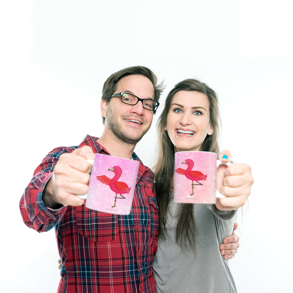 Tasse Flamingo Yoga Flamingo, Vogel, Yoga, Namaste, Achtsamkeit, Yoga-Übung, Entspannung, Ärger, Aufregen, Tiefenentspannung Becher, Kaffeetasse, Kaffeebecher, Tee, Frühstück, Büro  Flamingo