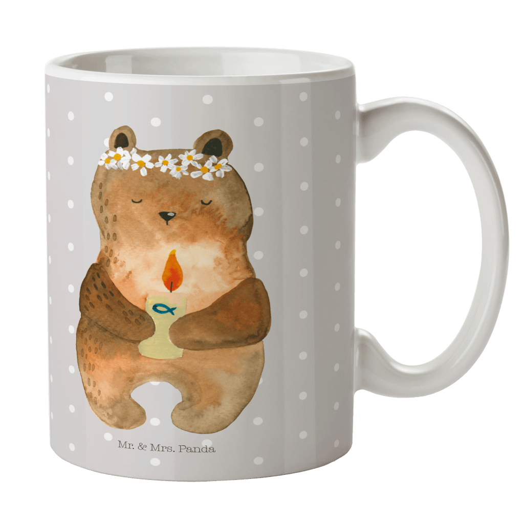 Tasse Kommunion-Bär Kommunion, Gottes Segen, Taufkerze, katholisch Becher, Kaffeetasse, Kaffeebecher, Tee, Frühstück, Büro  Bär, Teddy, Teddybär