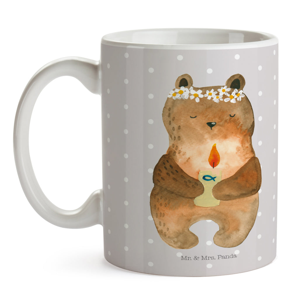 Tasse Kommunion-Bär Kommunion, Gottes Segen, Taufkerze, katholisch Becher, Kaffeetasse, Kaffeebecher, Tee, Frühstück, Büro  Bär, Teddy, Teddybär