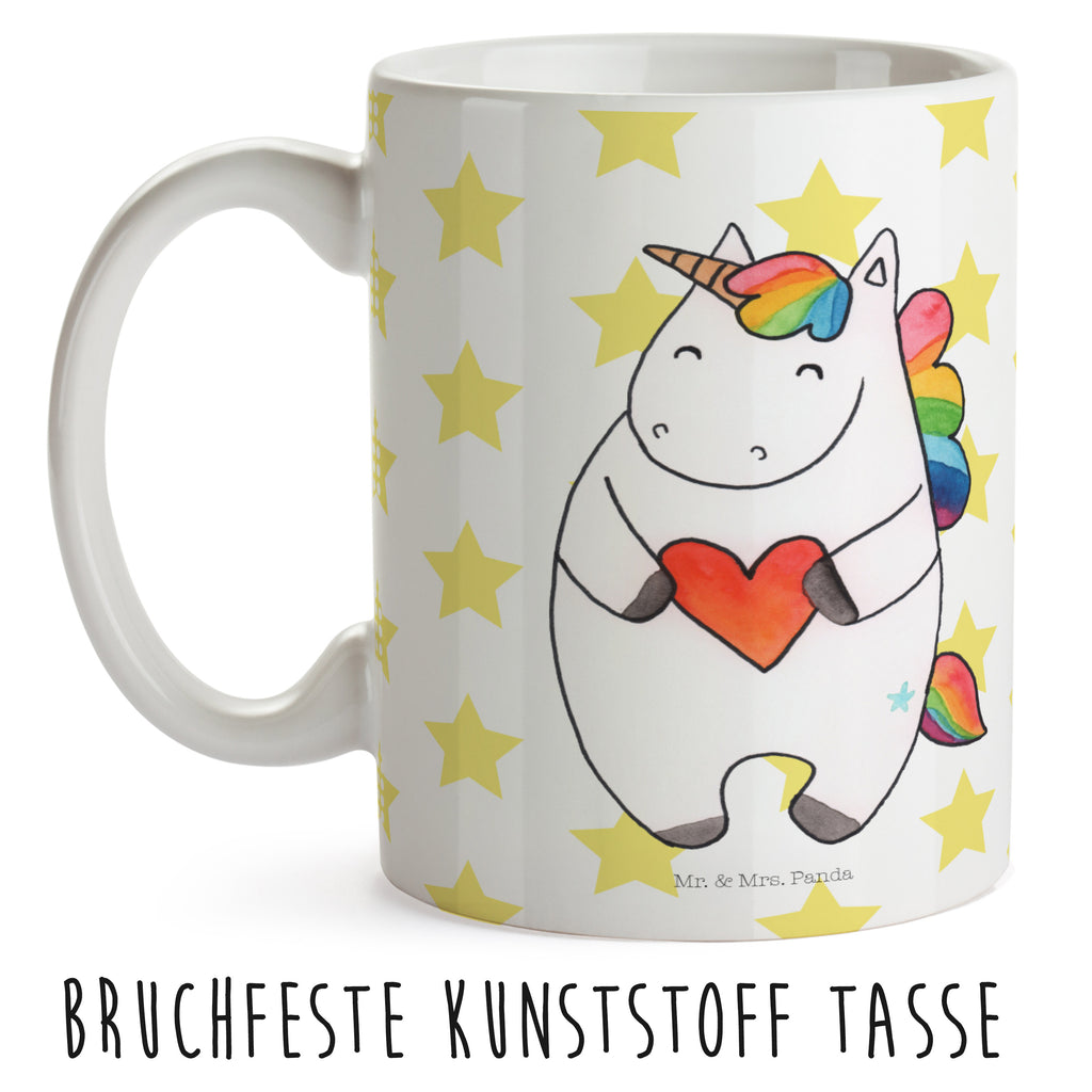 Kindertasse Einhorn Herz Kunststoff Tasse, Kindergarten, Tasse, Trinkbecher, Camping Becher, Kaffeetasse, Kunststoffbecher, Kindergartenbecher, Outdoorgeschirr, Kunststoffgeschirr, Reisebecher, Reisetasse, Kinderbecher, Einhorn, Einhörner, Einhorn Deko, Pegasus, Unicorn, Herz, schlimm, böse, witzig, lustig, Freundin, anders, bunt