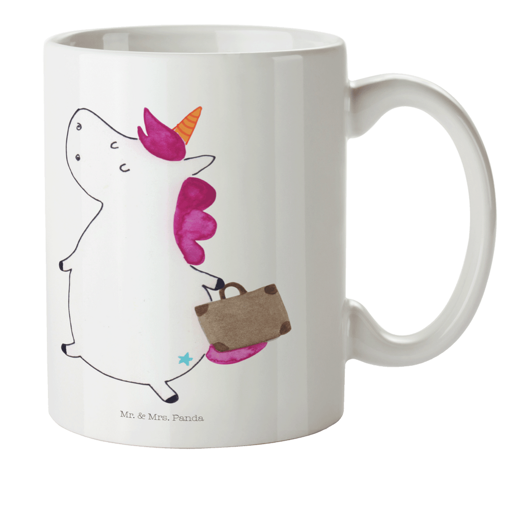 Kindertasse Einhorn Koffer Kunststoff Tasse, Kindergarten, Tasse, Trinkbecher, Camping Becher, Kaffeetasse, Kunststoffbecher, Kindergartenbecher, Outdoorgeschirr, Kunststoffgeschirr, Reisebecher, Reisetasse, Kinderbecher, Einhorn, Einhörner, Einhorn Deko, Pegasus, Unicorn, unicorn, Koffer, Verreisen, Reise, Gepäck, Abenteuer, Erwachsen, Kind, albern, Spaß, lustig, witzig