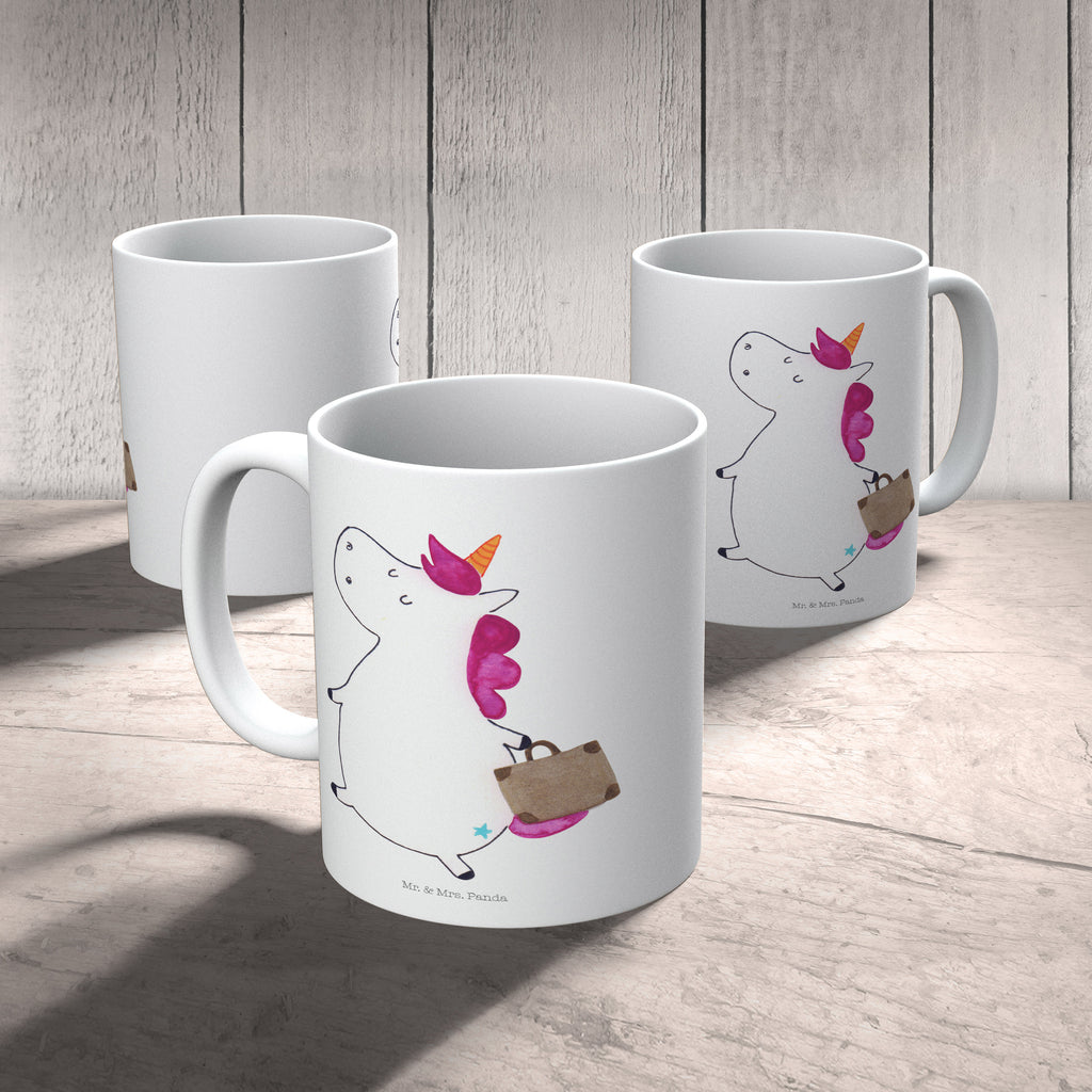 Kindertasse Einhorn Koffer Kunststoff Tasse, Kindergarten, Tasse, Trinkbecher, Camping Becher, Kaffeetasse, Kunststoffbecher, Kindergartenbecher, Outdoorgeschirr, Kunststoffgeschirr, Reisebecher, Reisetasse, Kinderbecher, Einhorn, Einhörner, Einhorn Deko, Pegasus, Unicorn, unicorn, Koffer, Verreisen, Reise, Gepäck, Abenteuer, Erwachsen, Kind, albern, Spaß, lustig, witzig